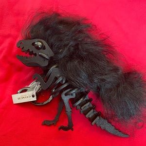 COACH Mohawk Rexy Bag Charm Keychain Black